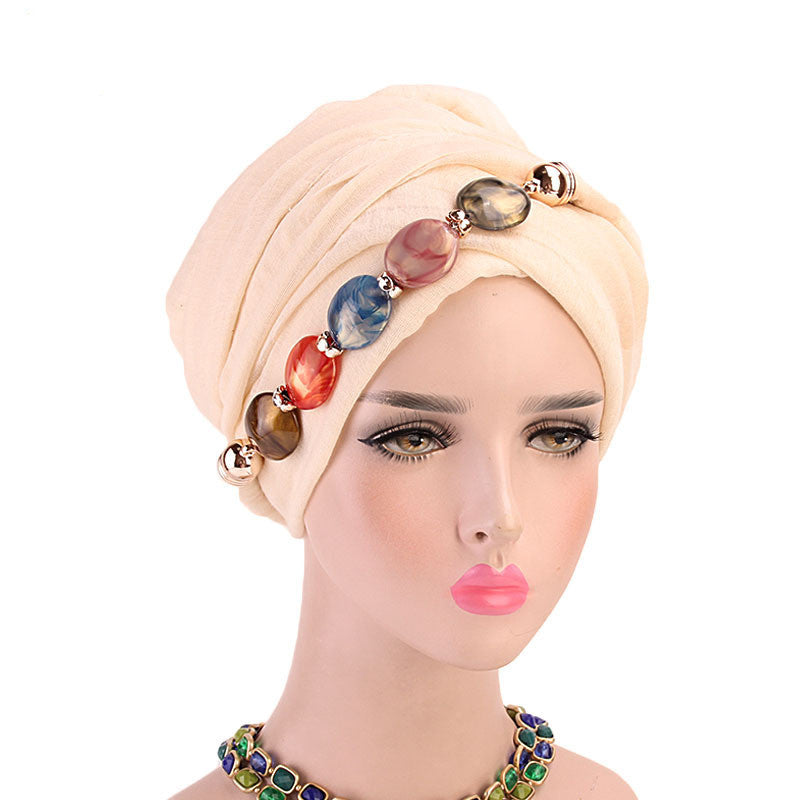 Balinese wrap head scarf hat