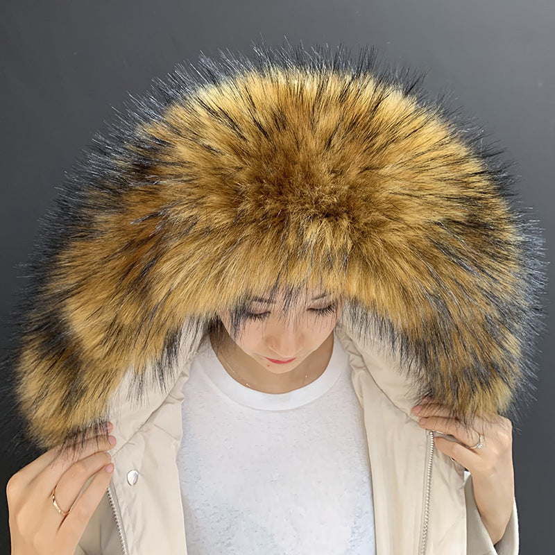 Faux fur fur collar