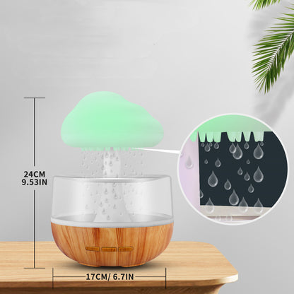 Raining Cloud Humidifier with Night Light and Aromatherapy Features - Mallora Shop