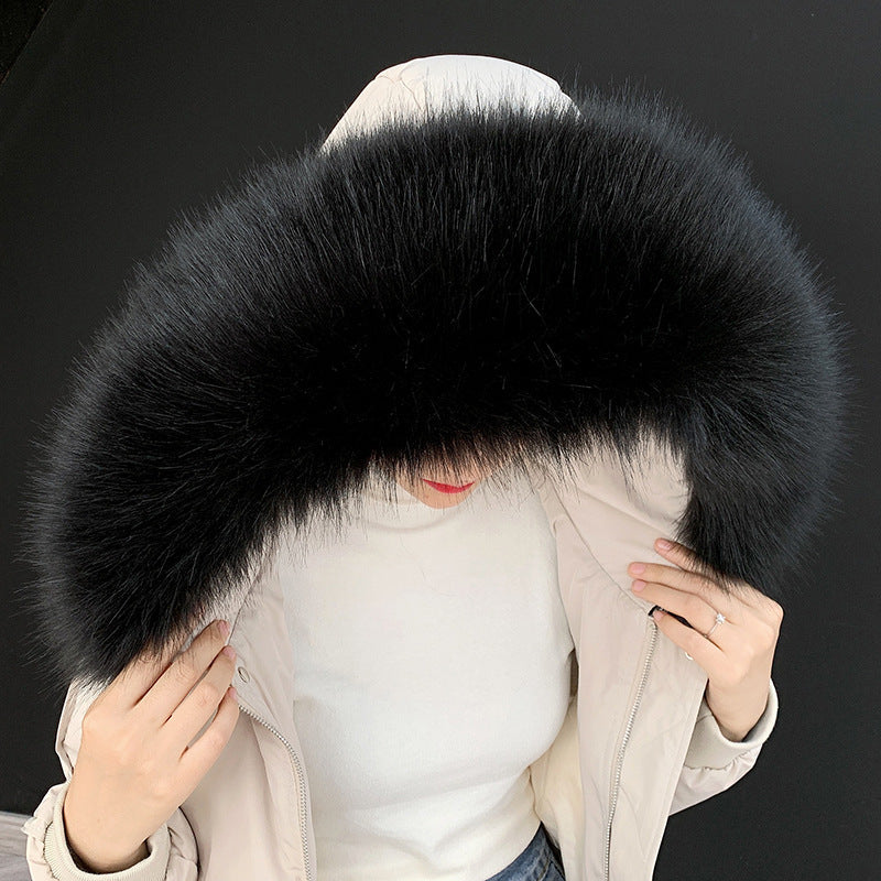 Faux fur fur collar