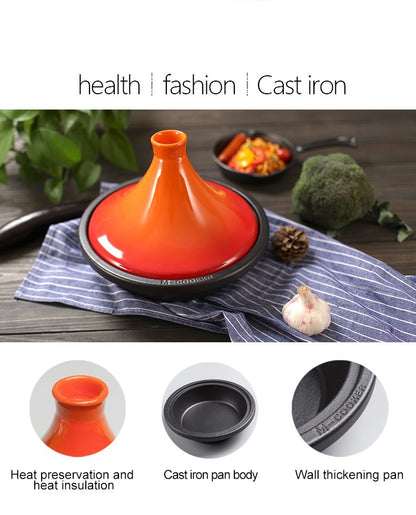 Tajiin Claypot Enamel Pot for Perfect Family Meals - Mallora Shop