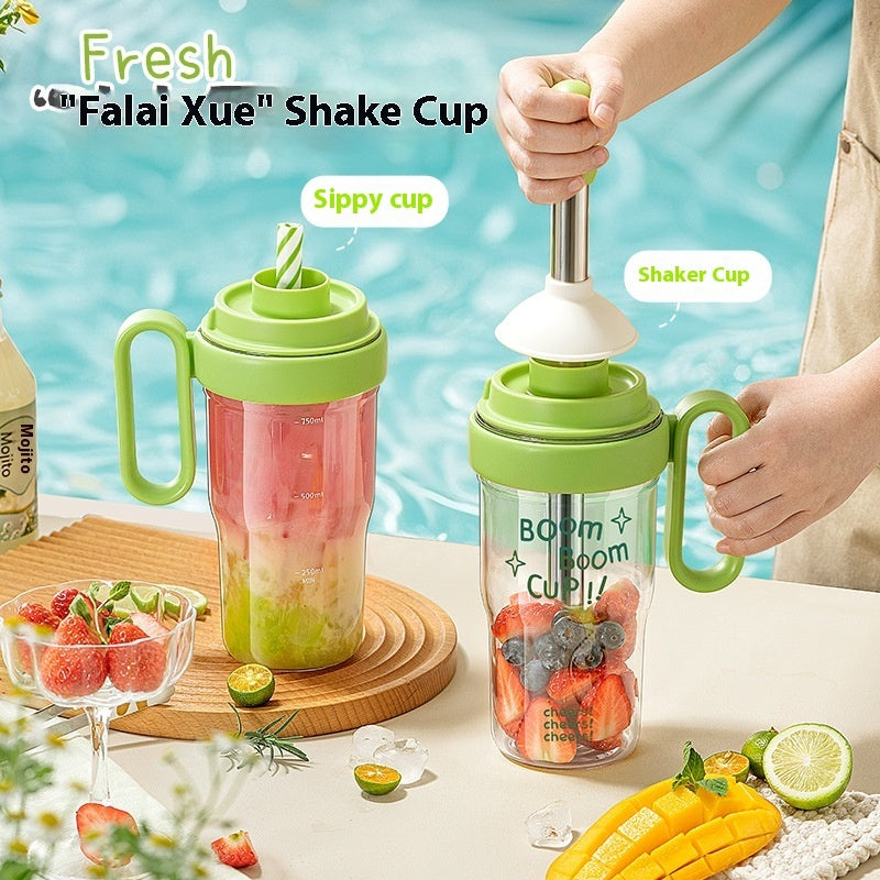 Shaker with Ice Tray and Muddler Stick