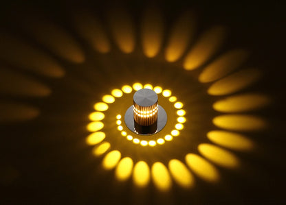 Modern LED Spiral Wall Lamp for Contemporary Spaces