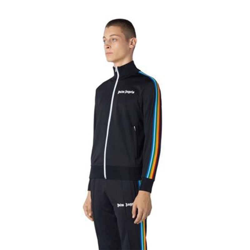 The New Basic All-match Hip-hop Hit Color Zipper Sports Jacket