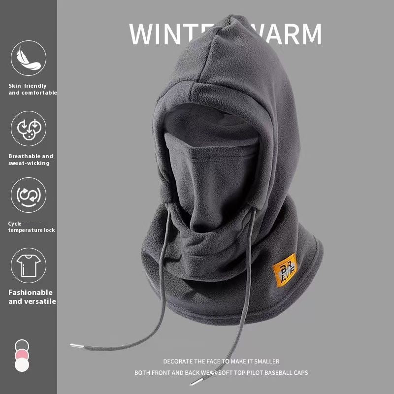 Winter Windproof Men's And Women's Outdoor Riding Thermal Head Cover Scarf Mask Integrated