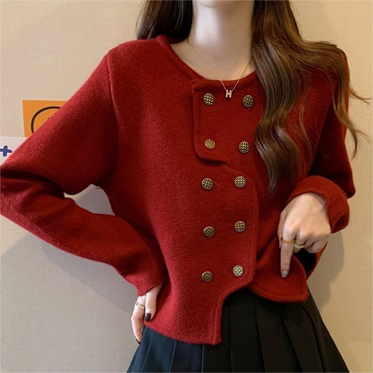 Women Classic French Style Short Knitted Cardigan