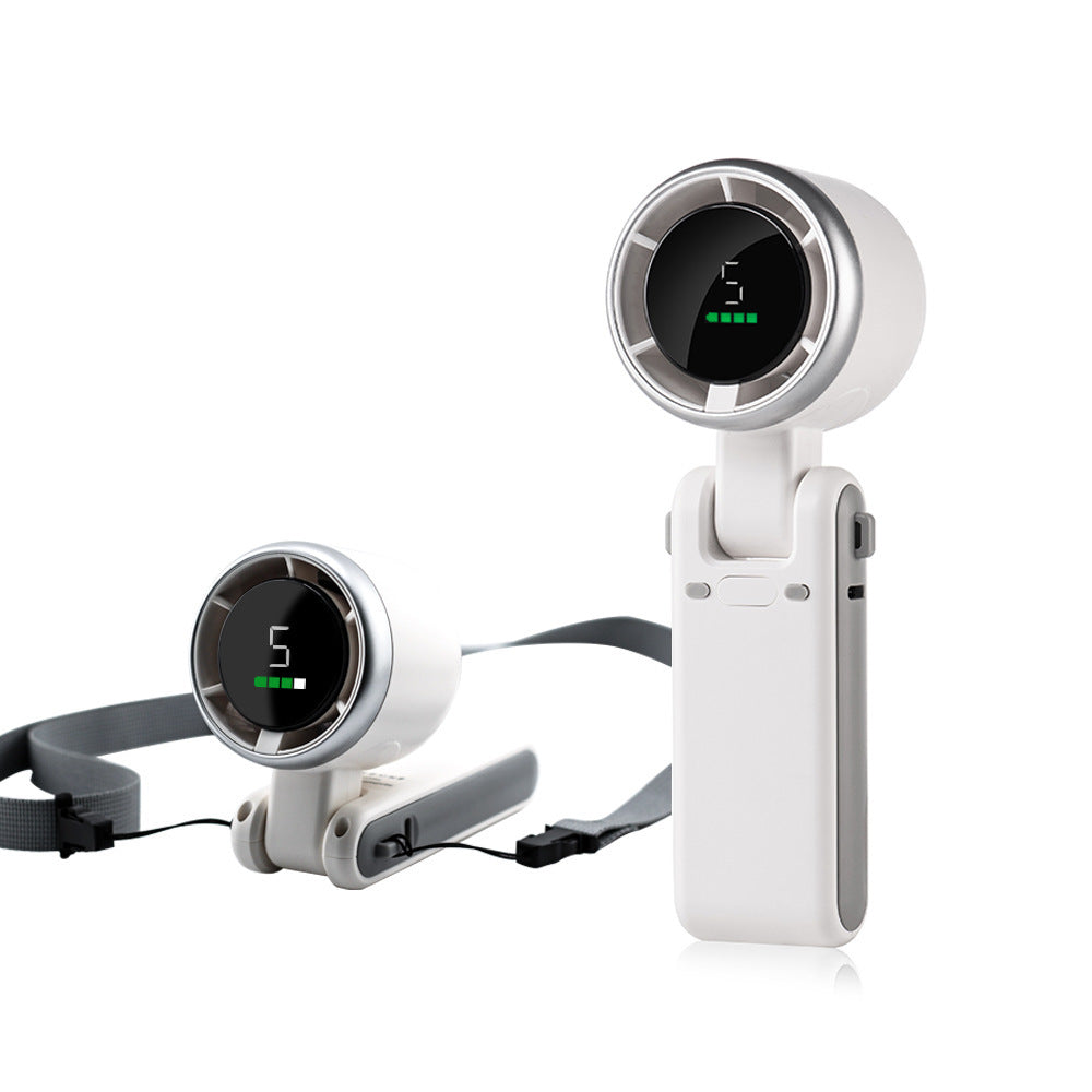 180 Degree Folding Mini Fan - Portable Hand-held Turbo Fan for On-the-Go Cooling - Mallora Shop