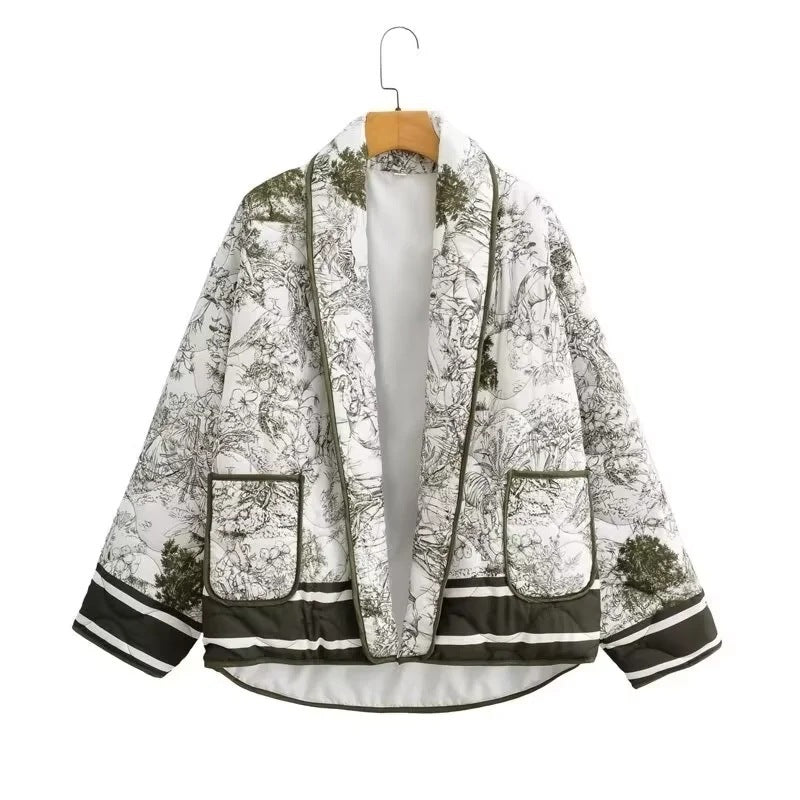 Women Printed Cotton Jacket