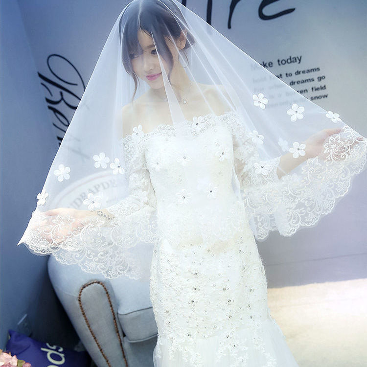 New Style Veil Korean Lace Petal Veil