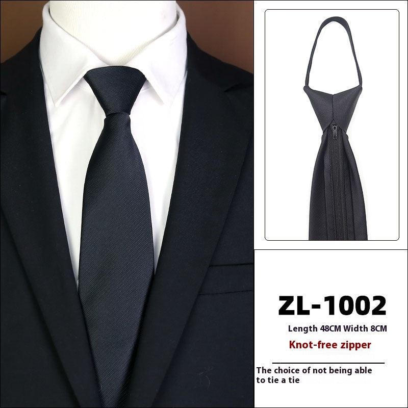 Men's Formal Wear Business Zipper Tie-free