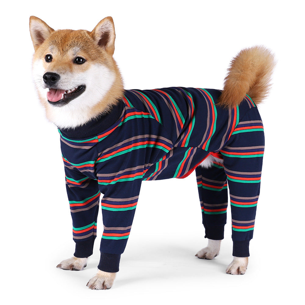 Fully Enclosed High Elastic Four-legged Dog Pajamas