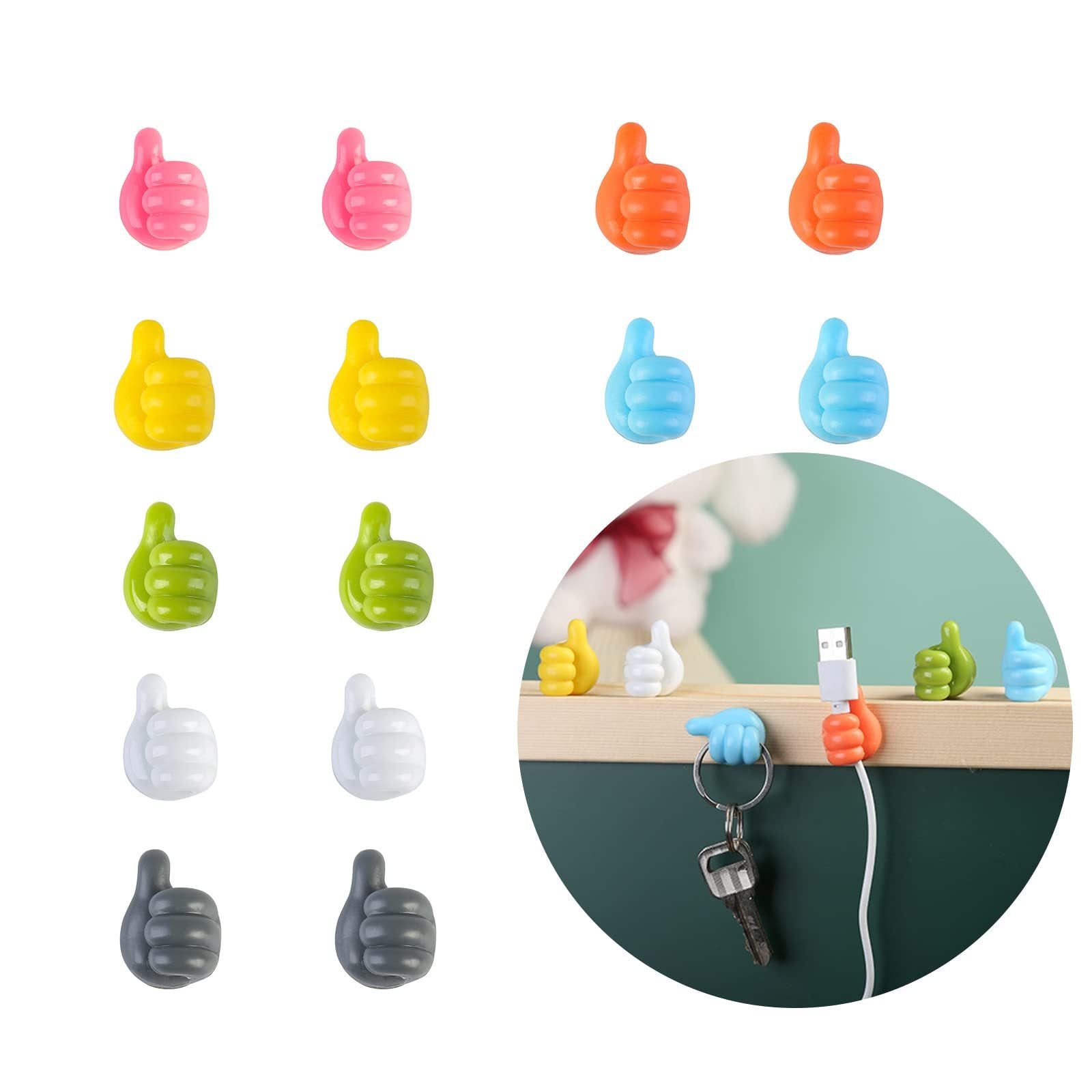 Multifunctional Clip Holder - Versatile Thumb Hooks for Home and Office - Mallora Shop