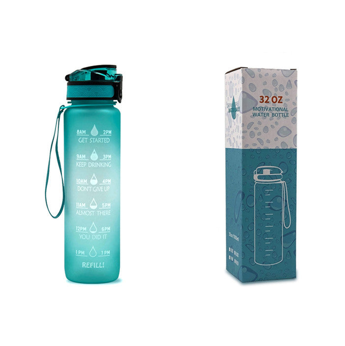 1L Motivational Water Bottle with Time Marker for Hydration Success - Mallora Shop