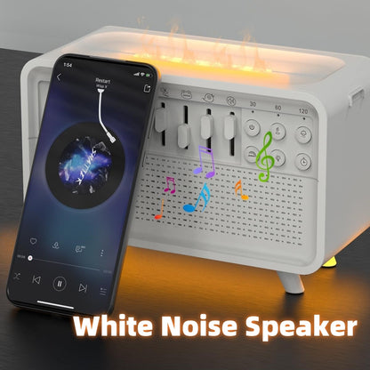 3 in 1 Bluetooth Speaker with White Noise, Sleep Night Light & Humidifier