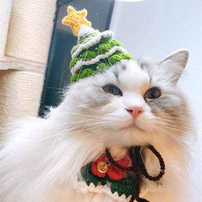 Handmade Pet Christmas Hat for Cats & Small Dogs - Mallora Shop