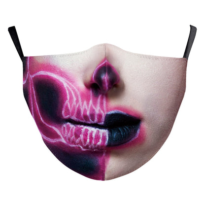Digital Printing Ghost Face Wansheng Clown Double-layer Dust Mask