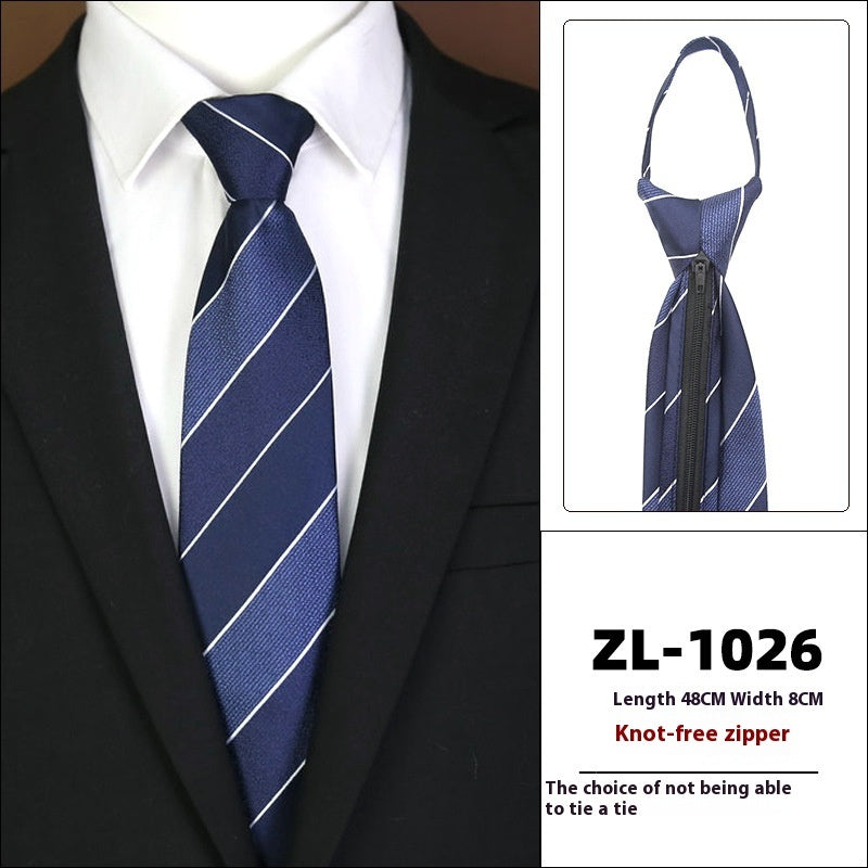 Men's Formal Wear Business Zipper Tie-free