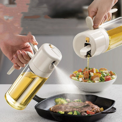 2 In 1 Oil Sprayer Bottle - BBQ Cooking Oil Dispenser