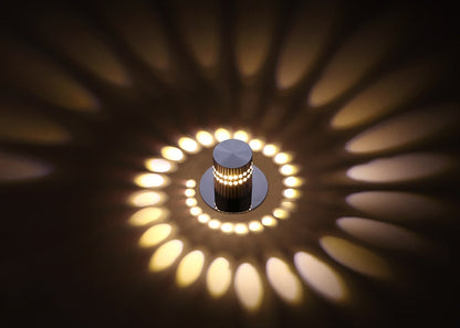 Modern LED Spiral Wall Lamp for Contemporary Spaces