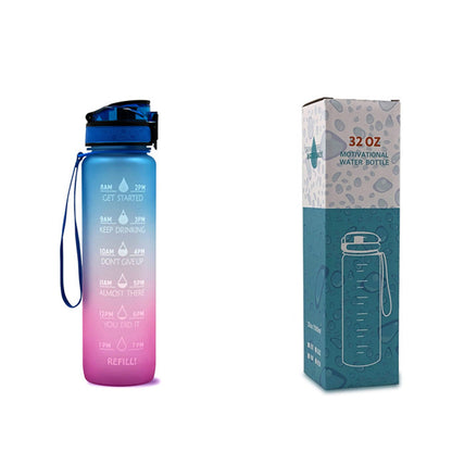 1L Motivational Water Bottle with Time Marker for Hydration Success - Mallora Shop