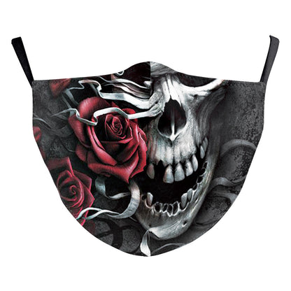 Digital Printing Ghost Face Wansheng Clown Double-layer Dust Mask