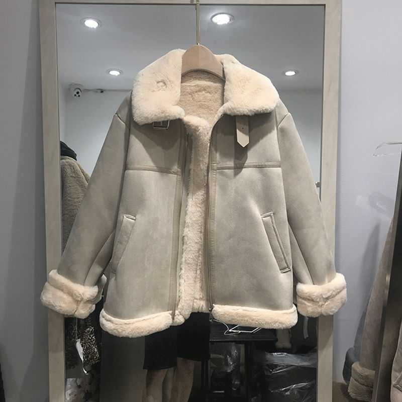 Large Size Fur Coat Looks Thin And Velvet