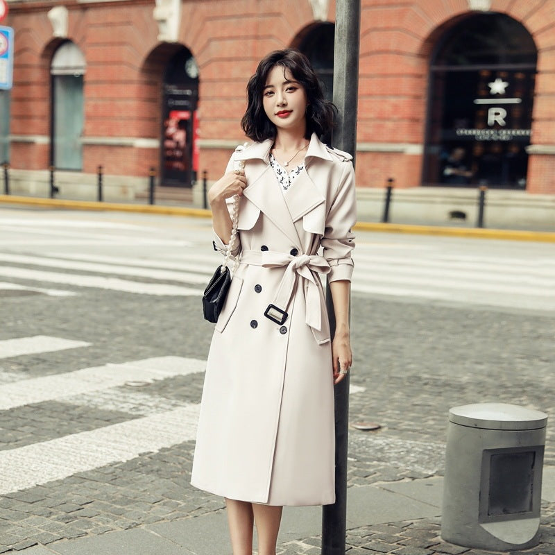 Fashion Mid-length Trench Coat Women's Clothing