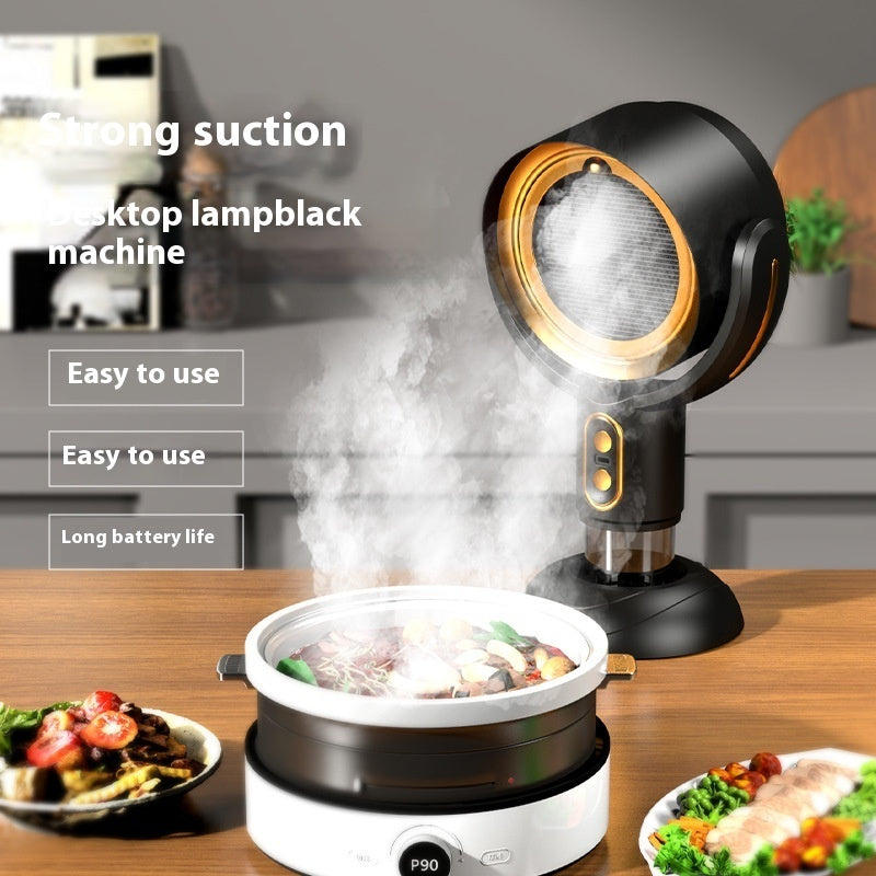 Portable Desktop Range Hood with Anion Purification