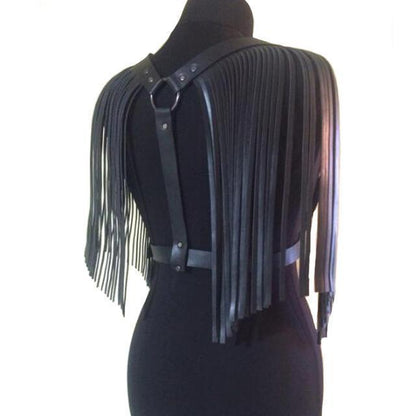 Body Bondage Handmade Harness with Shoulder Tassel