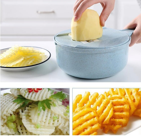 8 In 1 Mandoline Slicer & Vegetable Cutter for Effortless Food Prep - Mallora Shop