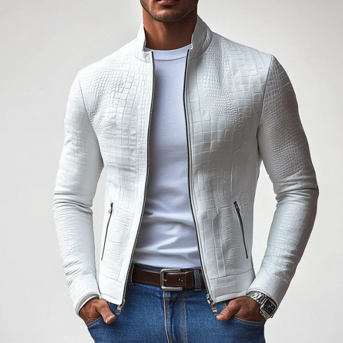 Stand Collar Business Casual Jacket Men's Top