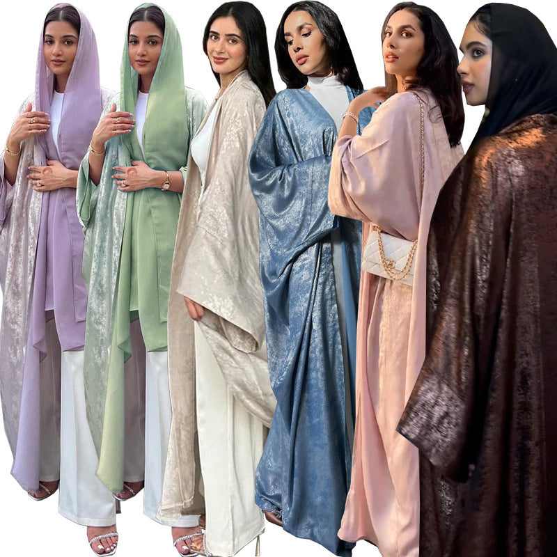 Abito abbronzante alla moda musulmana Abaya Abbigliamento esterno