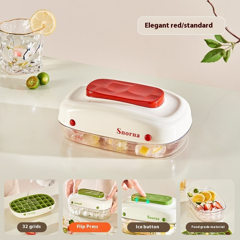 Easily Removable Food Grade Ice Tray with Lid
