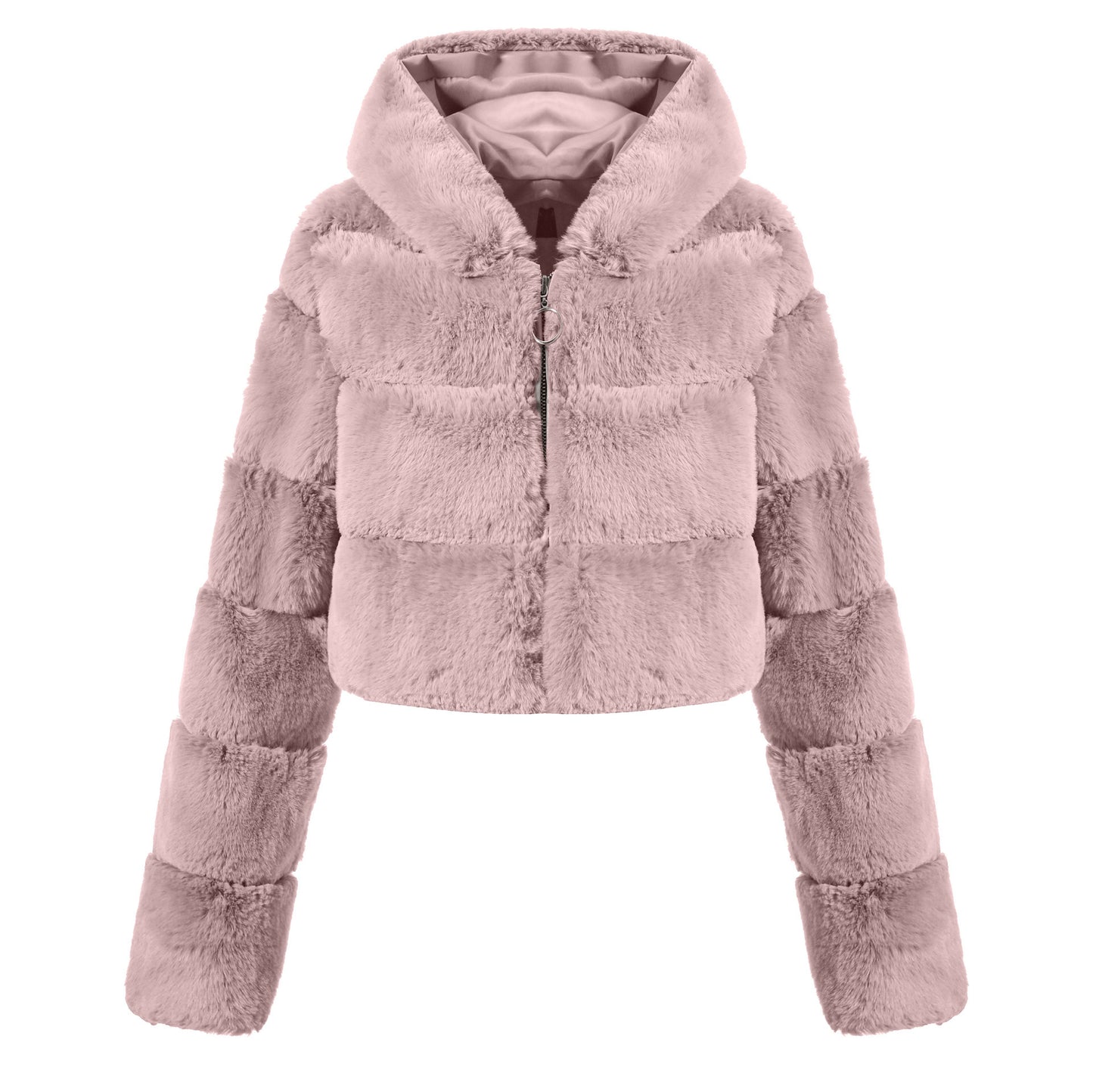 Solid Color Faux Fur Coat Jacket Fashion