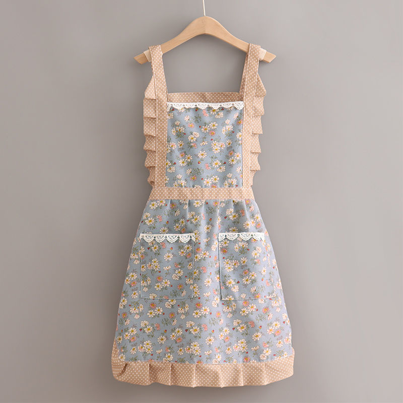 Adults Korean Version Of The Cute Rustic Temperament Breathable Canvas Apron