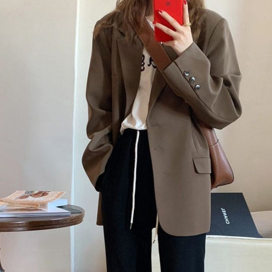 Women Suit Blazer Korean Style Jacket