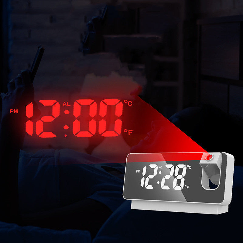 3D LED Projection Alarm Clock with Snooze Function and Mirror Display - Mallora Shop