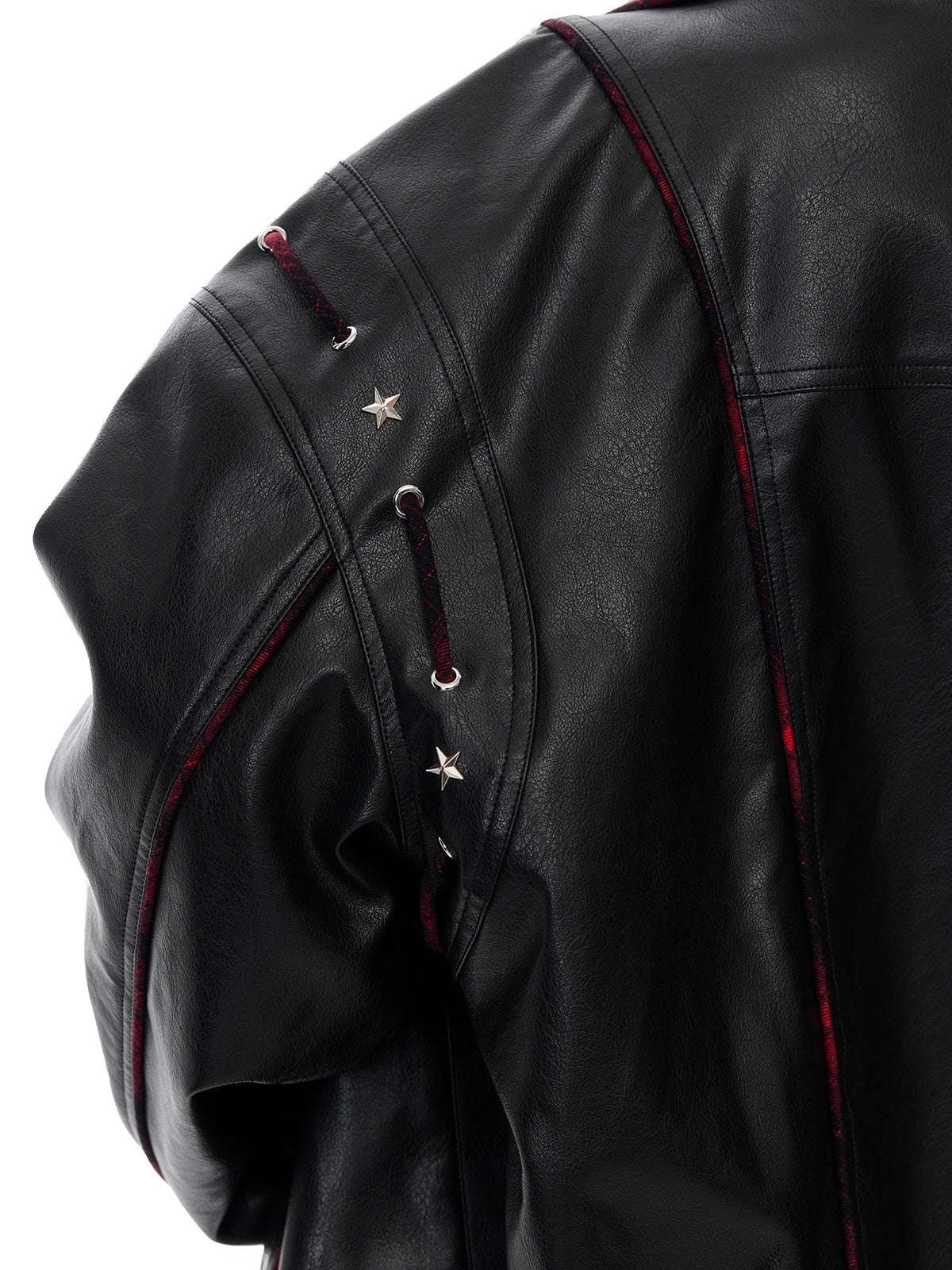 Motorcycle Reversible Jacket Pu Shuai Vibe Leather Coat