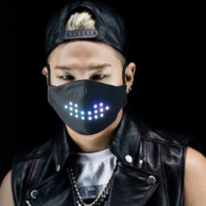 LED Display Luminous Voice Control Mask