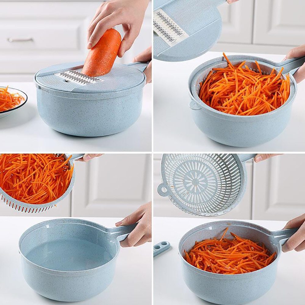 8 In 1 Mandoline Slicer & Vegetable Cutter for Effortless Food Prep - Mallora Shop