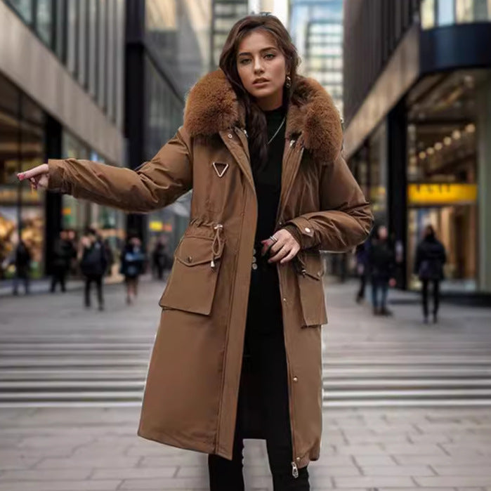 Parka Women's Overknee Long Cotton Coat Jacket Trench Coat