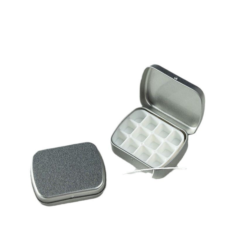 Manicure Watercolor One-piece Flip Small Iron Box 24-piece Portable Mini Palette