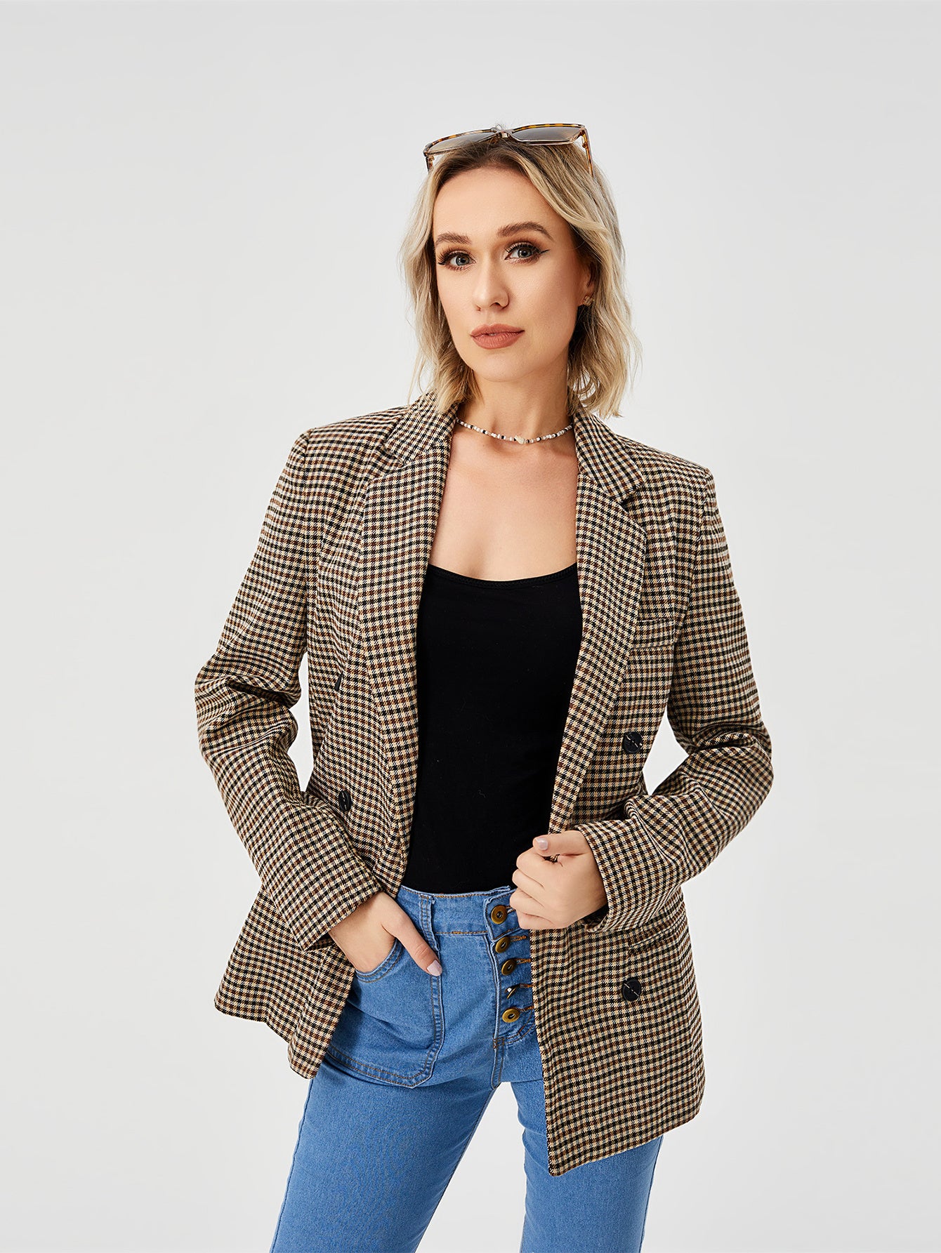 Women Casual Long Sleeve Blazer Jacket