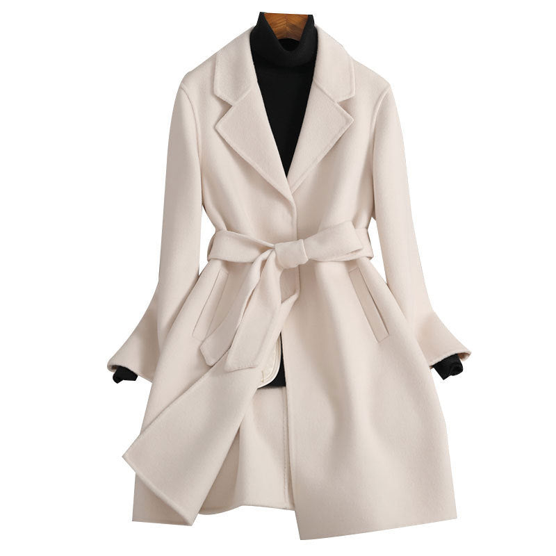 Autumn And Winter New Double-sided Cashmere Coat