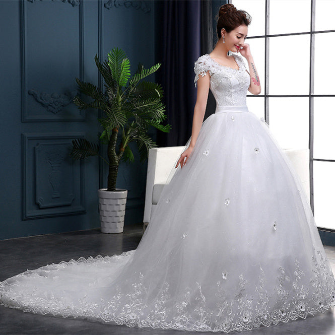 new wedding dress long tail wedding dress bride dress wedding dress