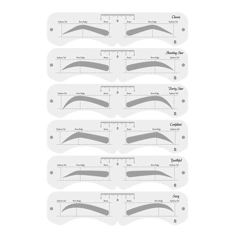 Reusable Eyebrow Mold With Elastic Band Multifunctional DIY Eyebrow Makeup Tool Suitable For Beginner