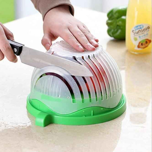 Creative Salad Cutter Bowl - The Ultimate Easy Fruit & Vegetable Chopper - Mallora Shop