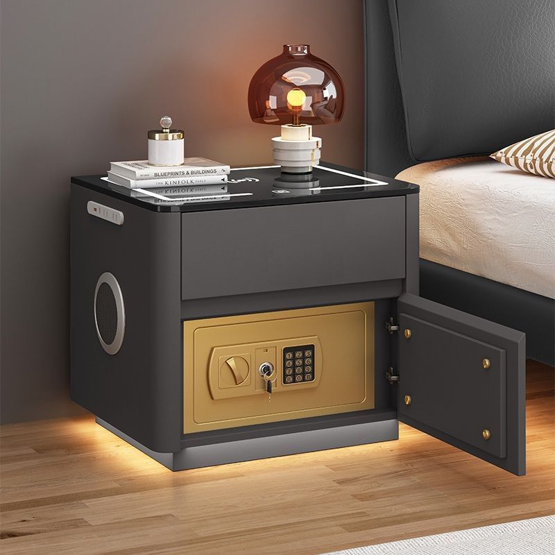 Home Bedroom Multi-functional Smart Safe Bedside Table