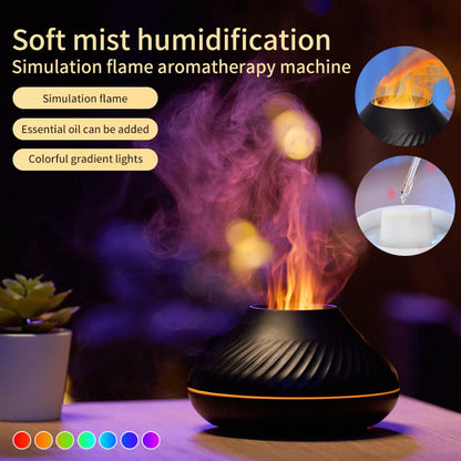 Volcanic Flame Aroma Diffuser Lamp