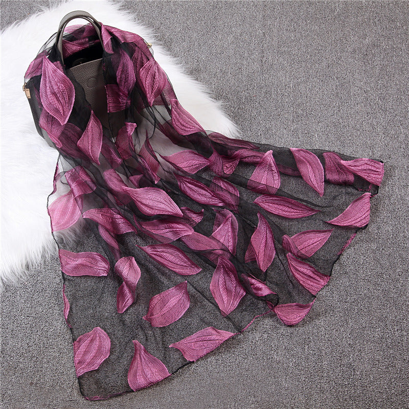 Organza cut scarf